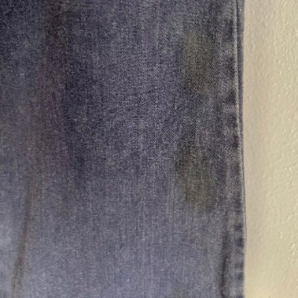 Vintage 1970s Ely Bell Bottoms Jeans with Cyclists High Waist Size 26 Sz S retro - Picture 9 of 10